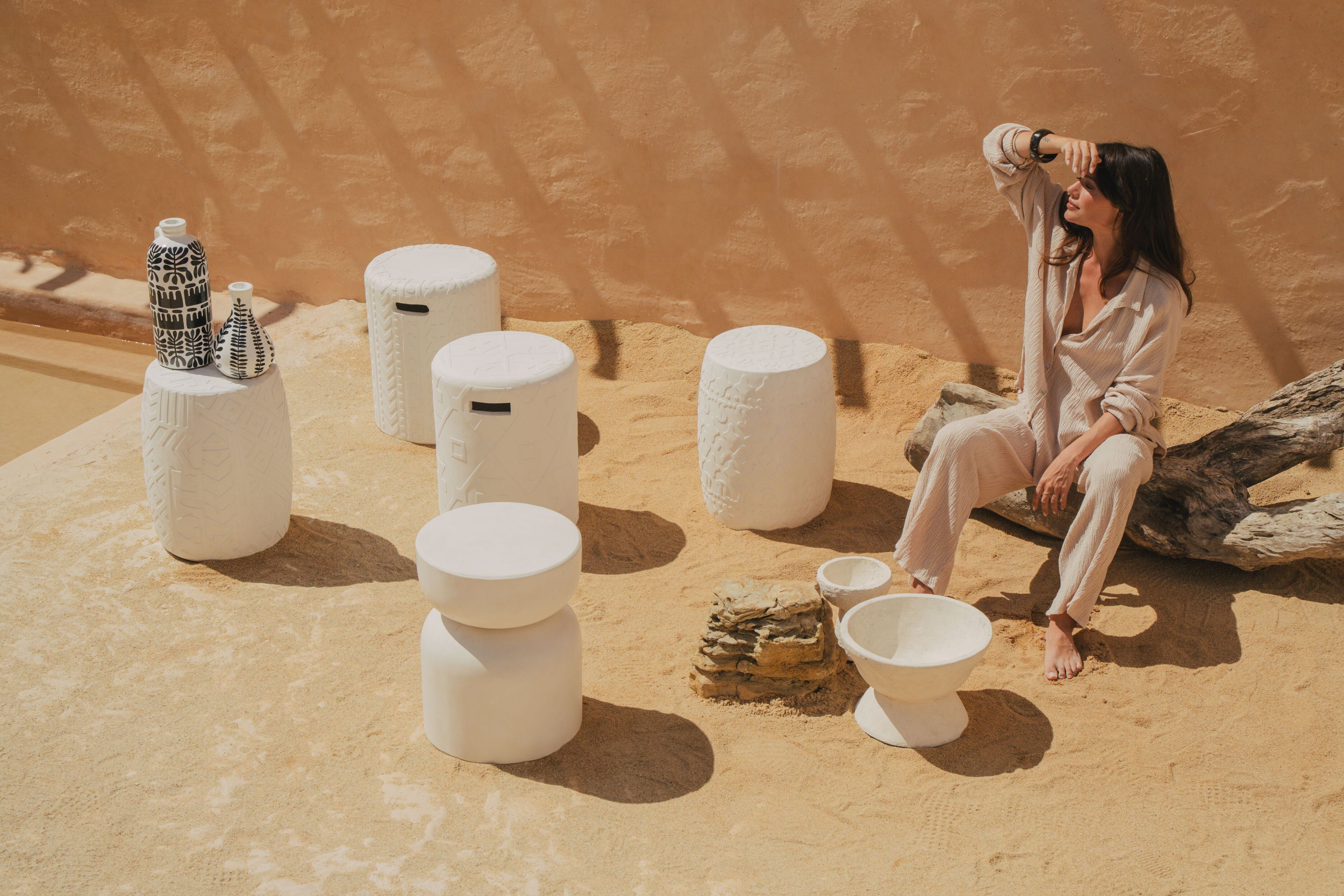 Низкий садовый стул из волокнистого бетона cbdesign Space ARCH-00065675 - Вид №6