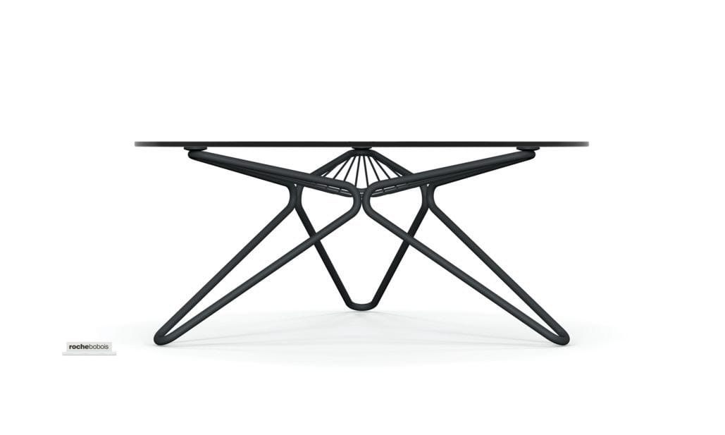 Круглый садовый стол из стали и стекла ROCHE BOBOIS MADAME O ARCH-00016016 - Вид №3