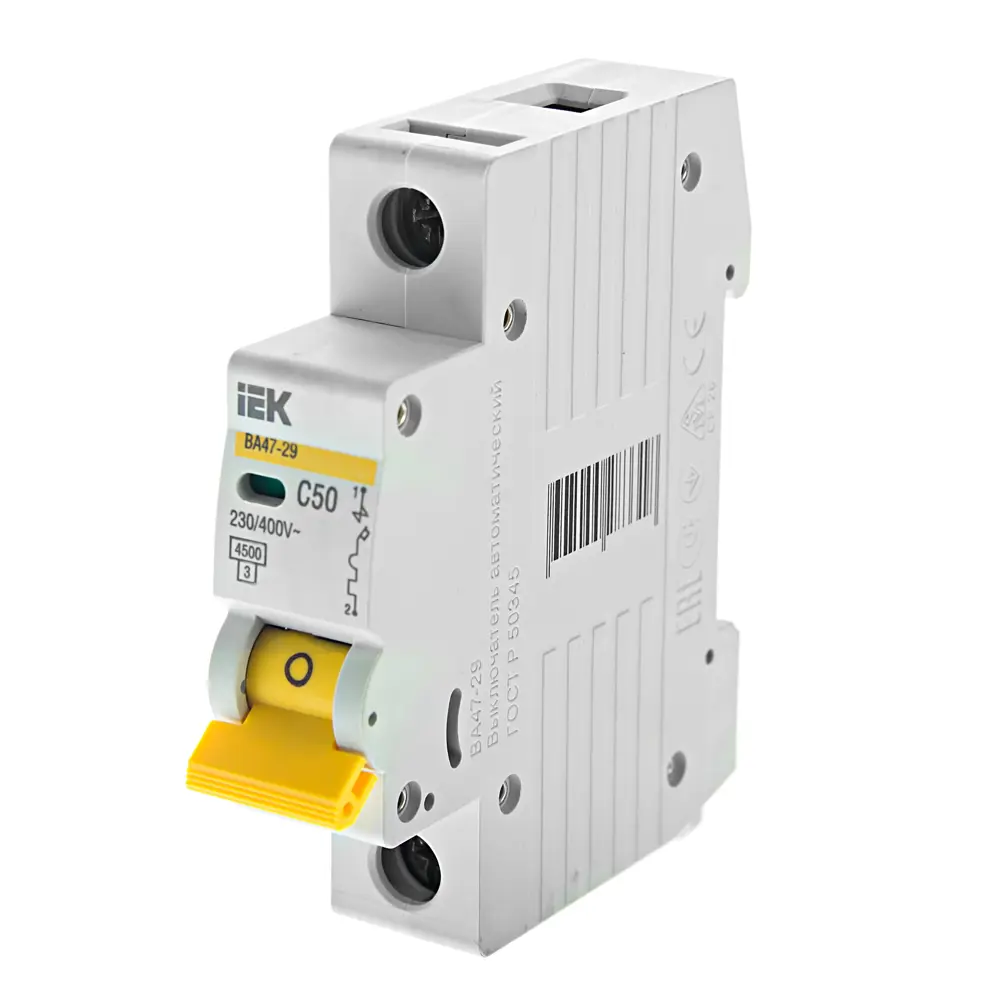 Выключатель автоматический IEK 1 полюс 50 A STLM-2136637