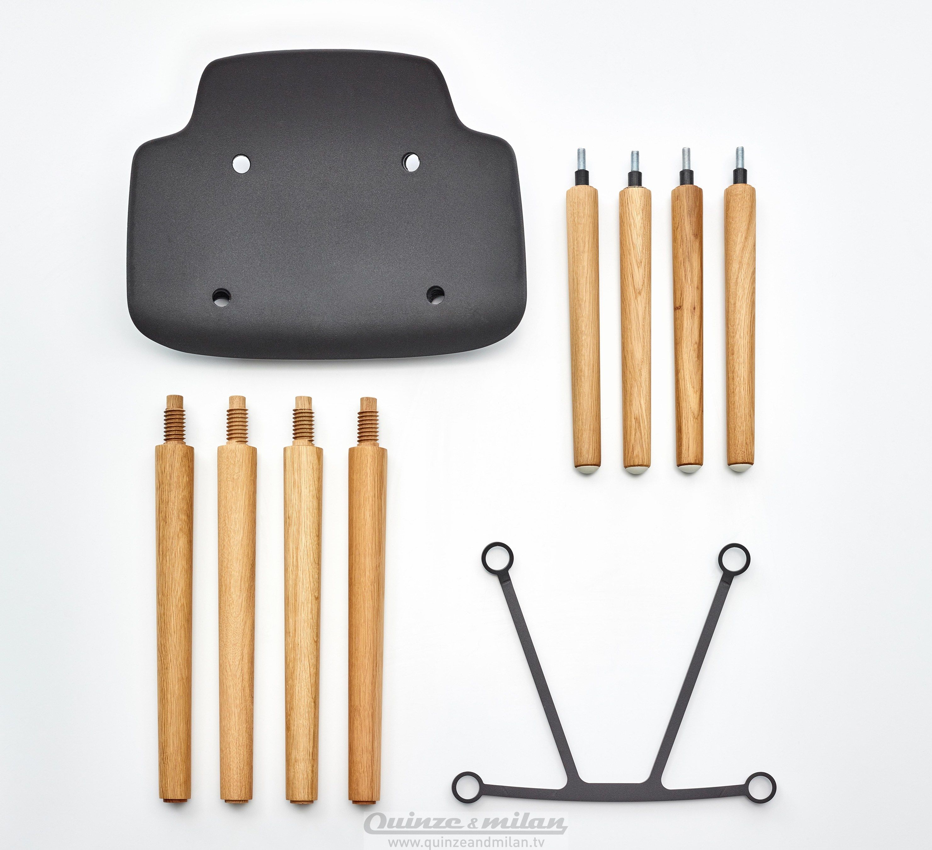 Высокий стул из дерева и полипропилена Quinze & Milan Pilot ARCH-00042201 - Вид №12