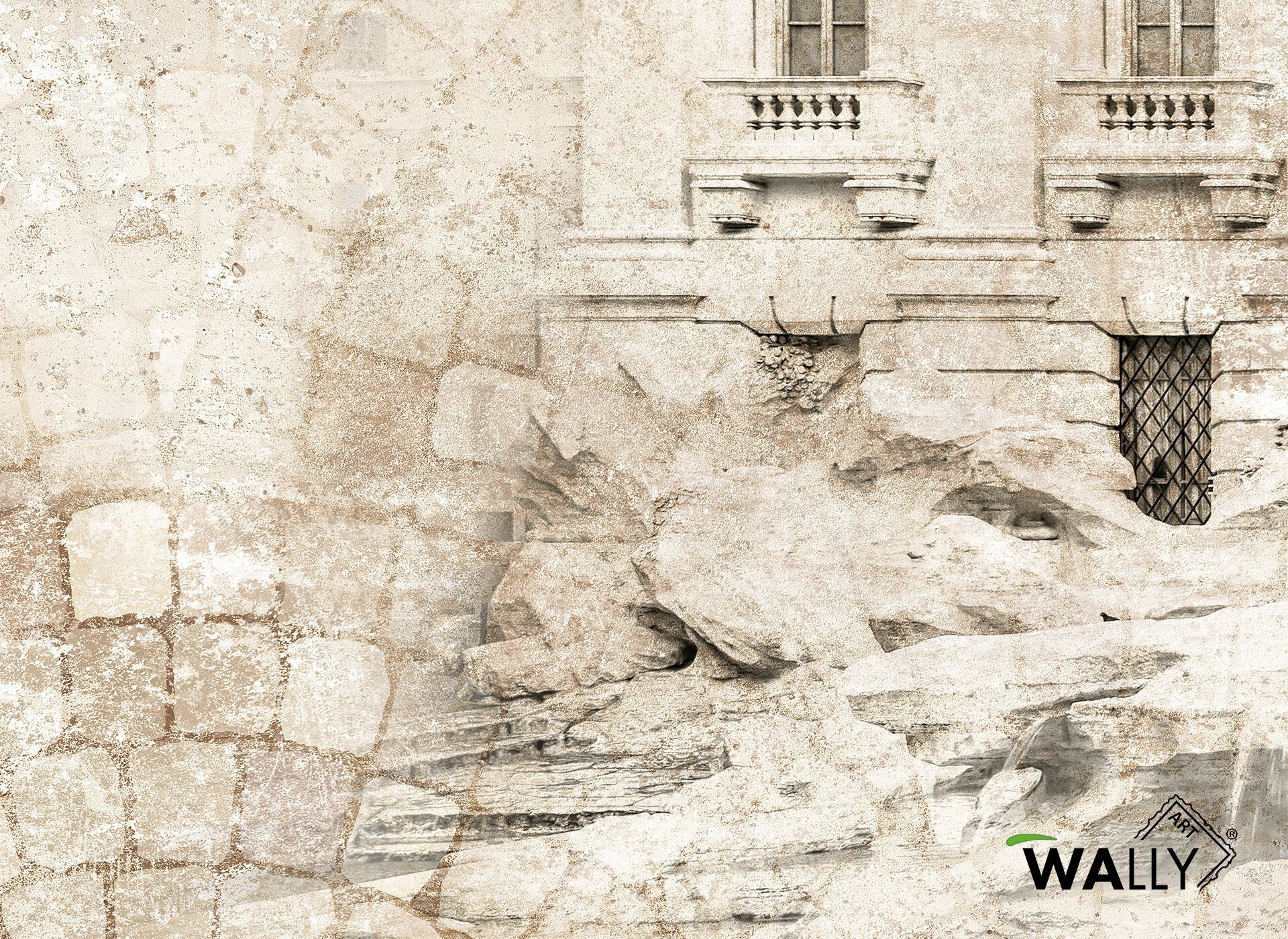 Моющиеся нетканые обои WALLYART Lacollection ARCH-00050208 - Вид №1