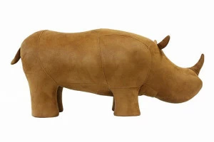 Пуф "Носорог" светло-коричневый искусственная замша EUROSON ЖИВОТНЫЕ 126016 -