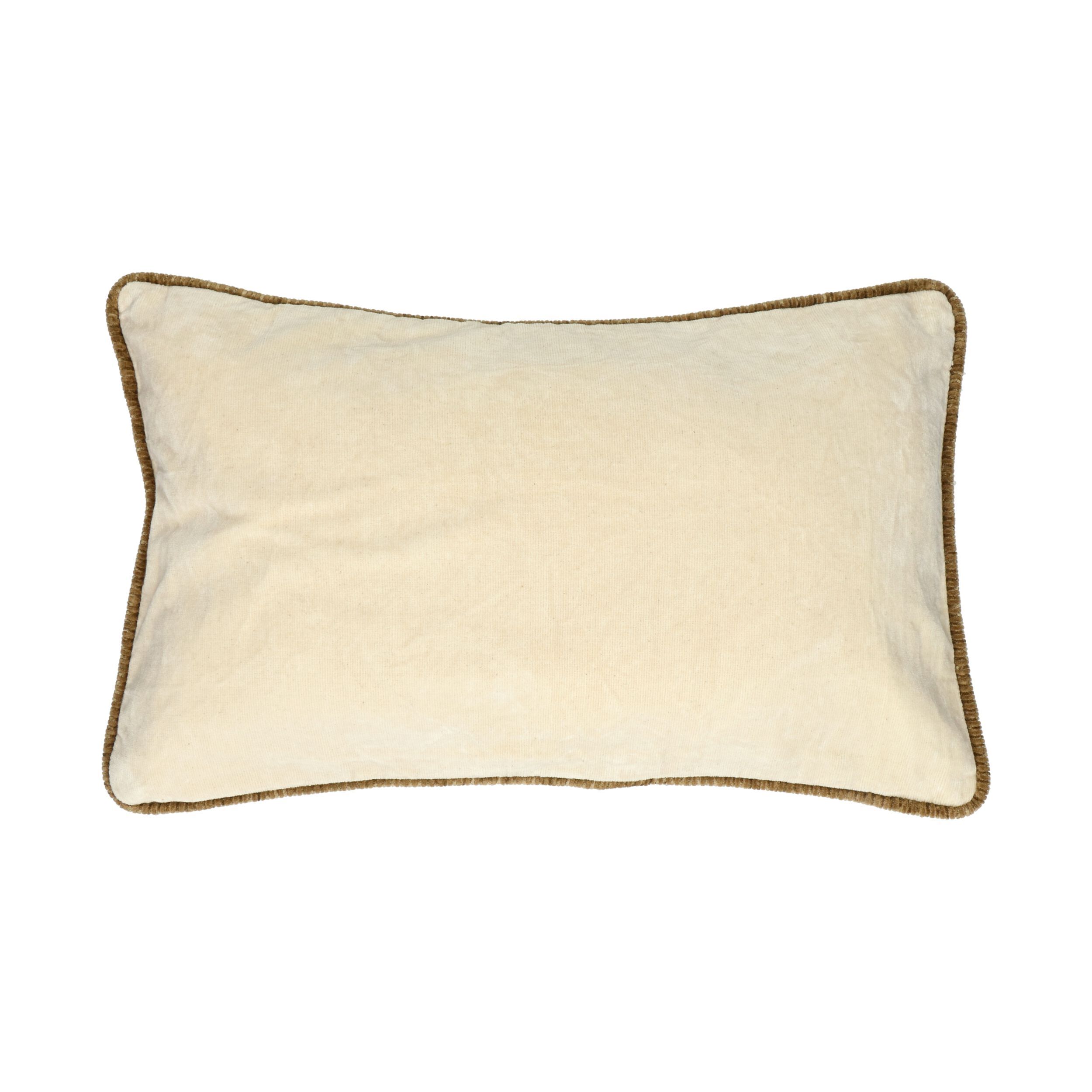 Бархатная прямоугольная однотонная подушка POMAX PIONI ARCH-00063802 - Вид №2