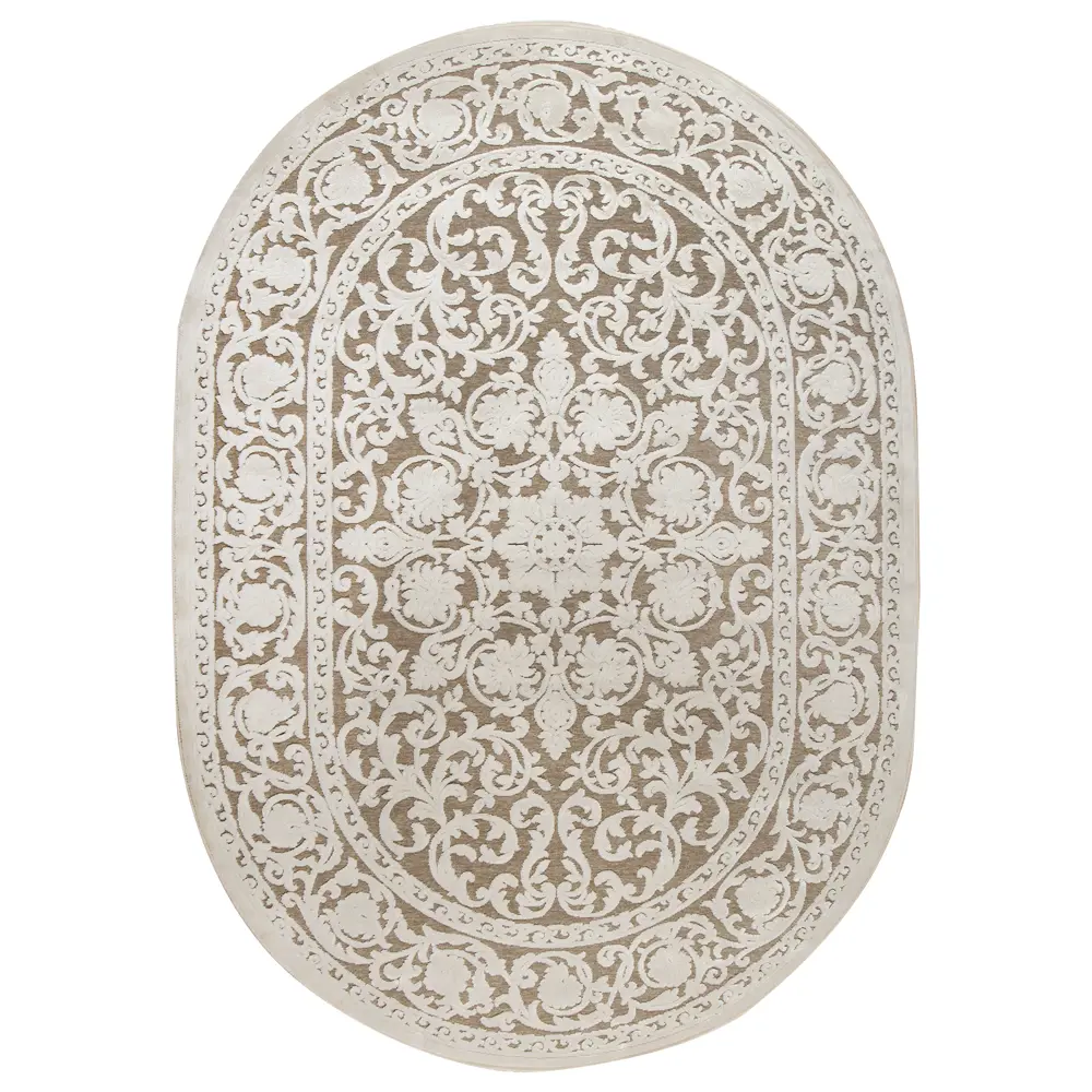 Ковер вискоза Genova 064/656590 240x340 см цвет слоновая кость RAGOLLE STLM-2135184