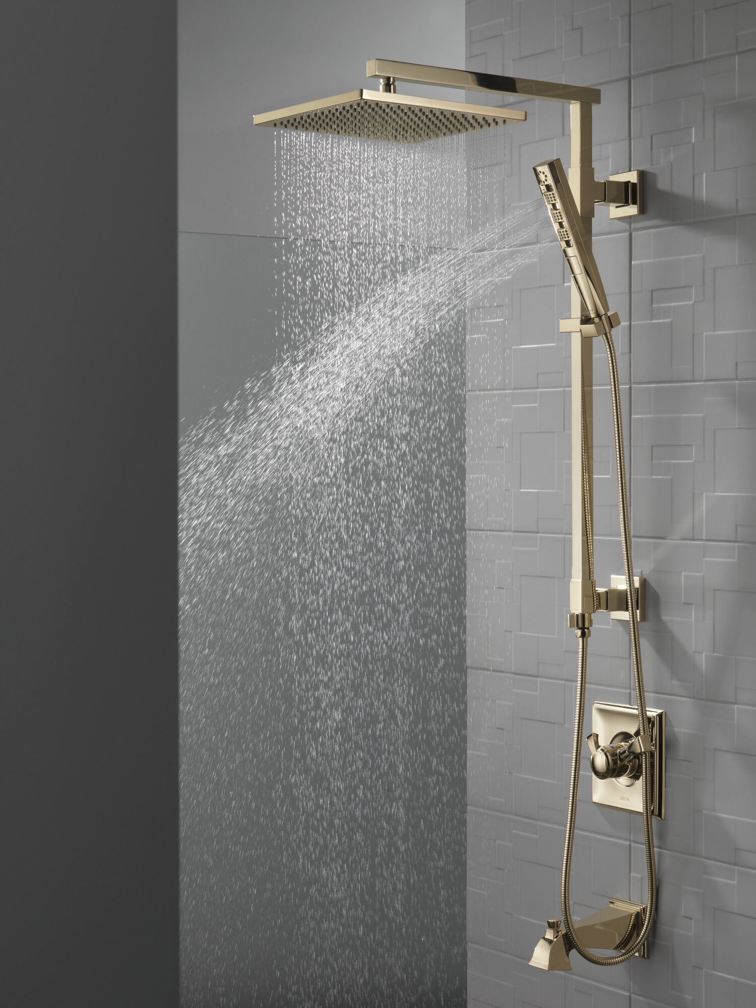 58420-PN Душевая колонна угловая 26 дюймов Delta Faucet Universal Showering Полированный никель  - Вид №6
