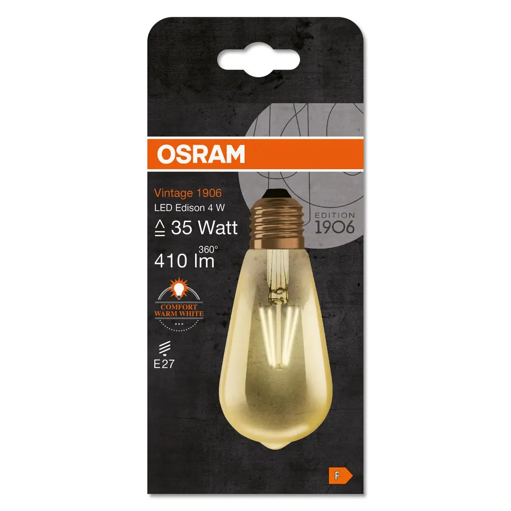 Лампа светодиодная Osram филаментная E27 230 В 7 Вт/825 Edison STLM-2024646 - Вид №5