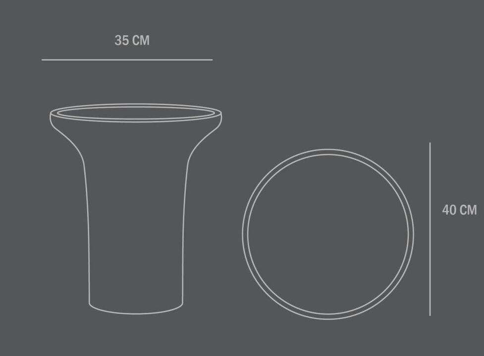 Круглый стол из цементного волокна 101 Copenhagen труба ARCH-00022356 - Вид №6