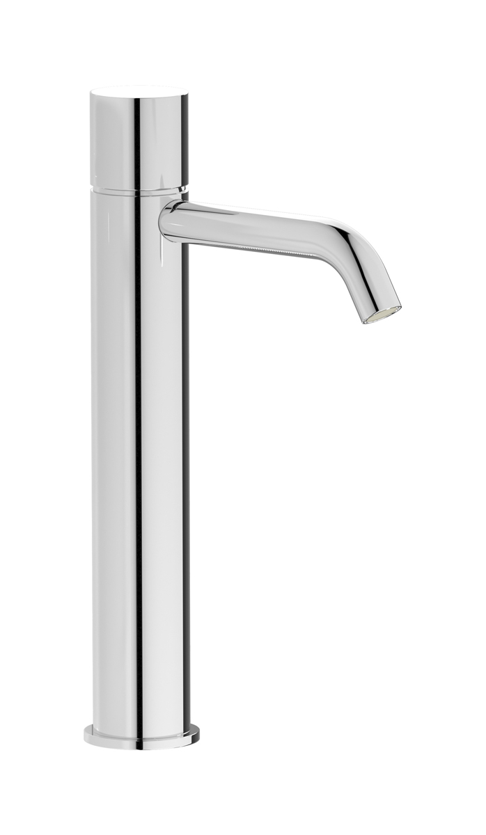 Высокий смеситель для раковины на 1 отверстие в комплекте с донным клапаном WE ARE IB rr202cc Chrome Brera