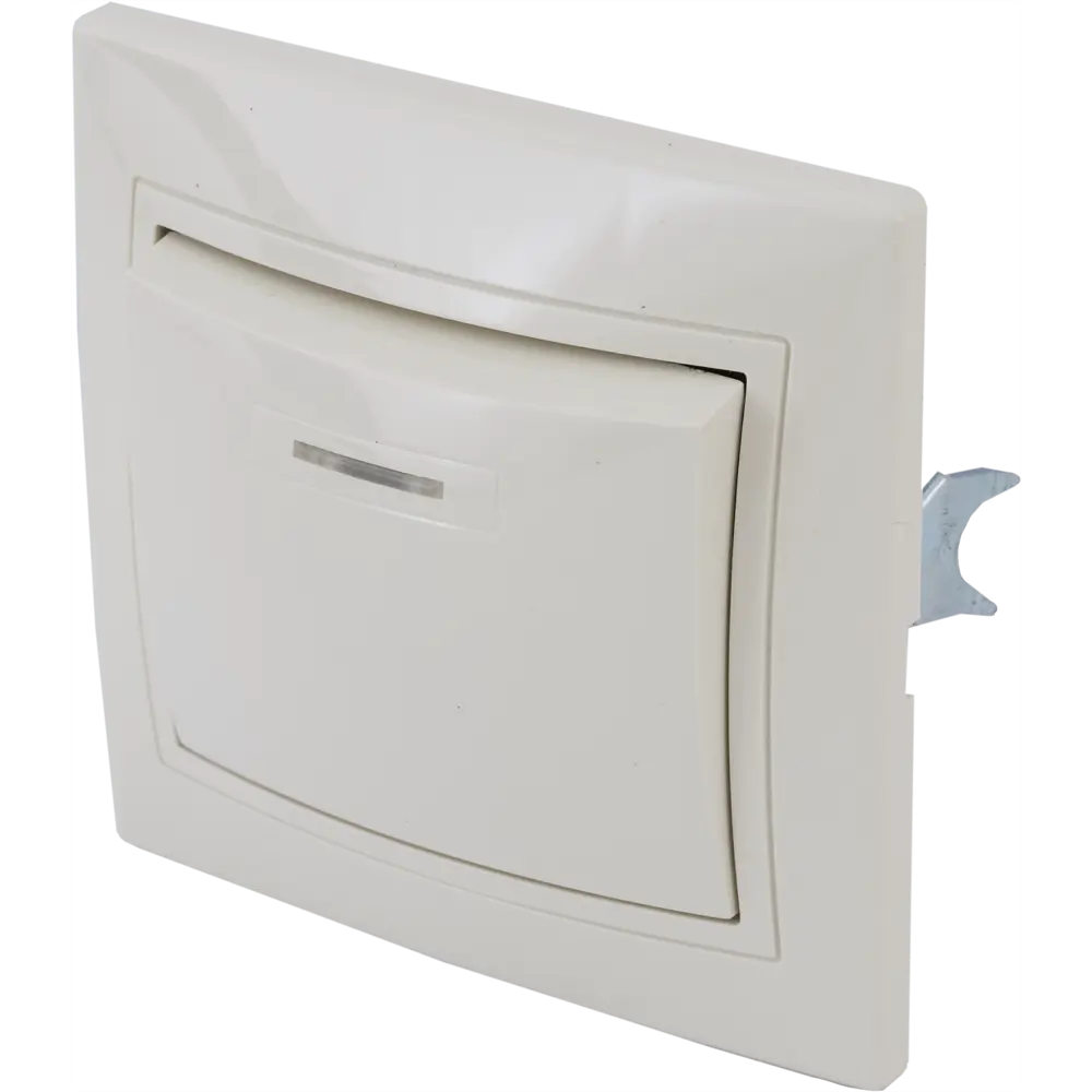 TDM ELECTRIC Выключатель встраиваемый с подсветкой, белый 85591336 Таймыр STLM-1118728