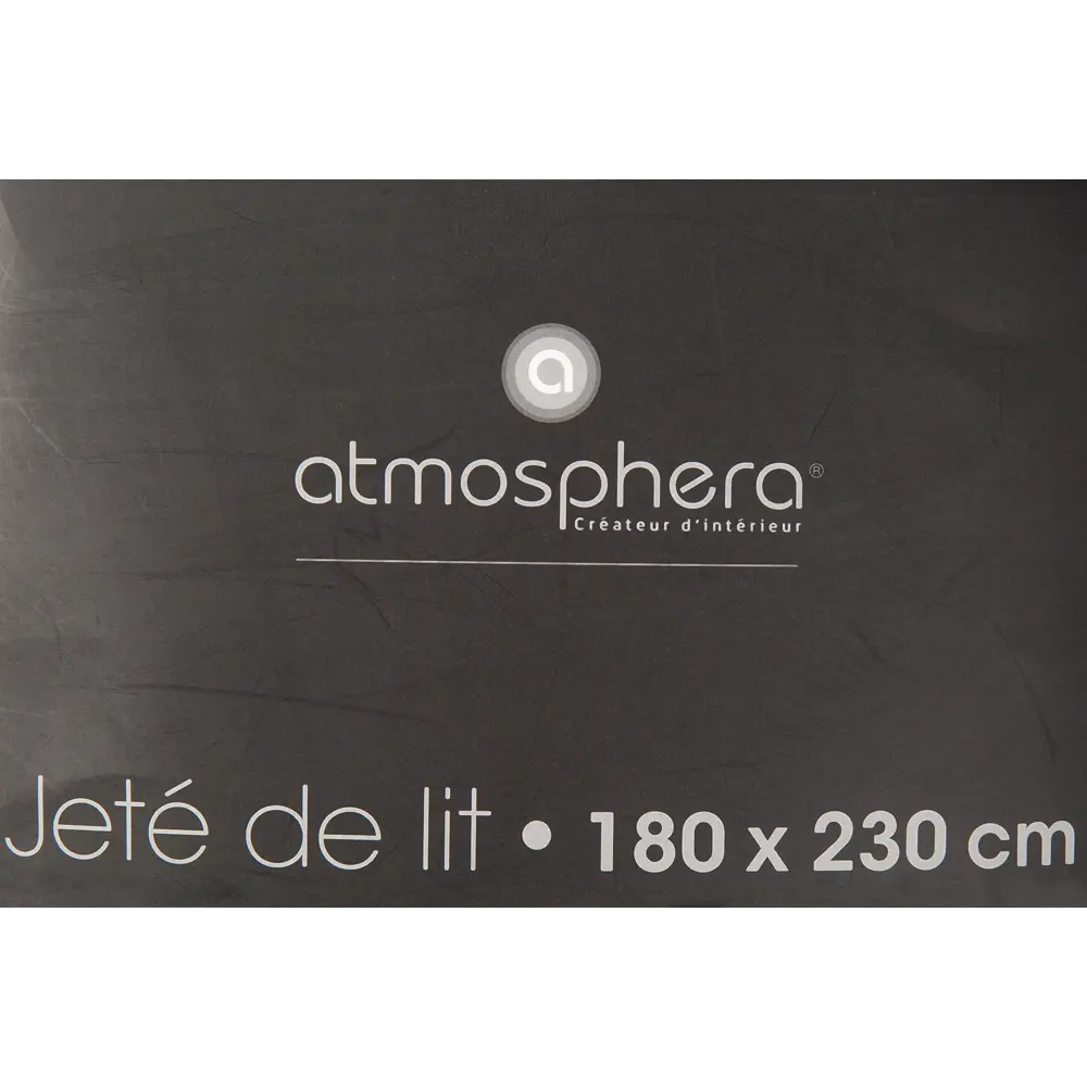 Покрывало, 180х230 см, микроплюш, цвет тёмно-серый Atmosphera STLM-2025610 - Вид №3