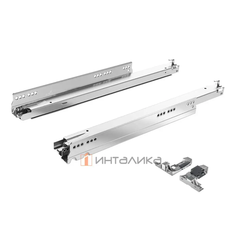 Комплект направляющих HETTICH Actro YOU Silent System EB28 40 кг NL600 мм полного выдвижения надвижного монтажа