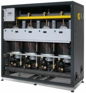 RIELLO Модульный конденсационный тепловой блок для использования внутри помещений Generatori a condensazione