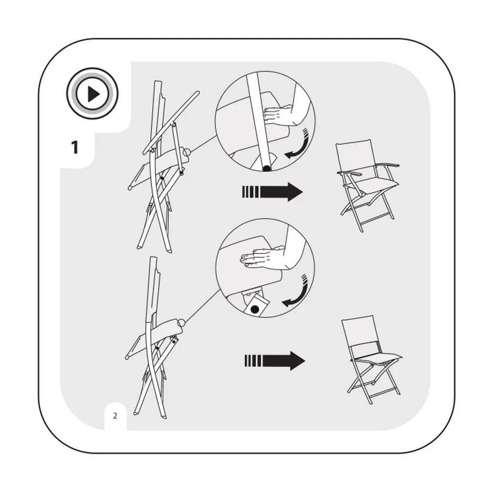 Стул Naterial Emys Origami складной 52x42x83 см сталь красный STLM-2172913 - Вид №18