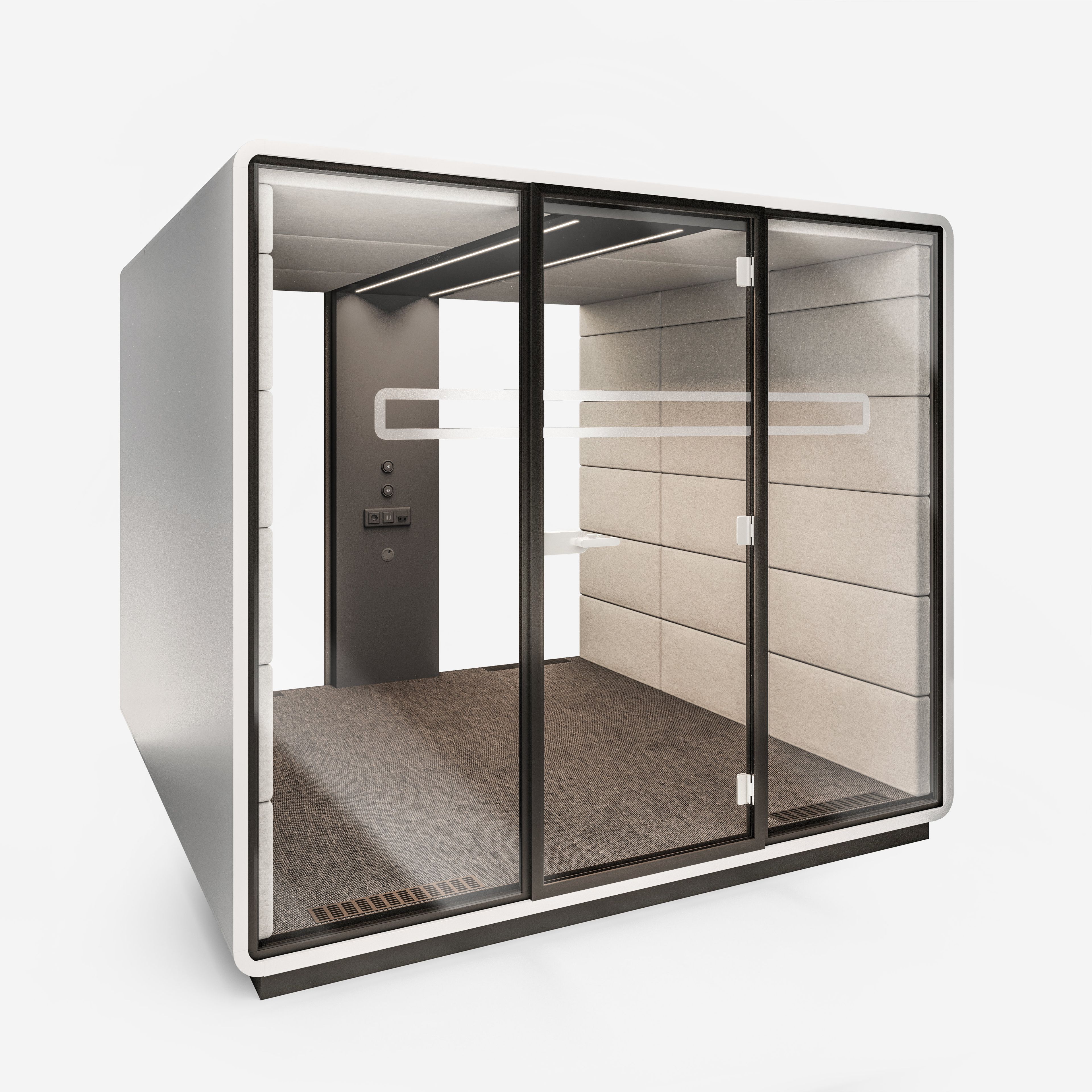 Многосторонняя акустическая офисная кабина со встроенным освещением Mikomax Smart Office Hushoffice ARCH-00059090 - Вид №26