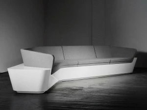 Isomi Модульный диван в твердой поверхности Mono