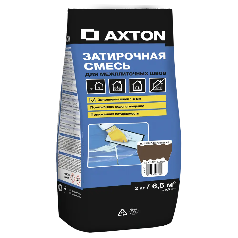 Затирка цементная Axton А.410 цвет тёмно-коричневый 2 кг Без серии STLM-2208877 - Вид №1