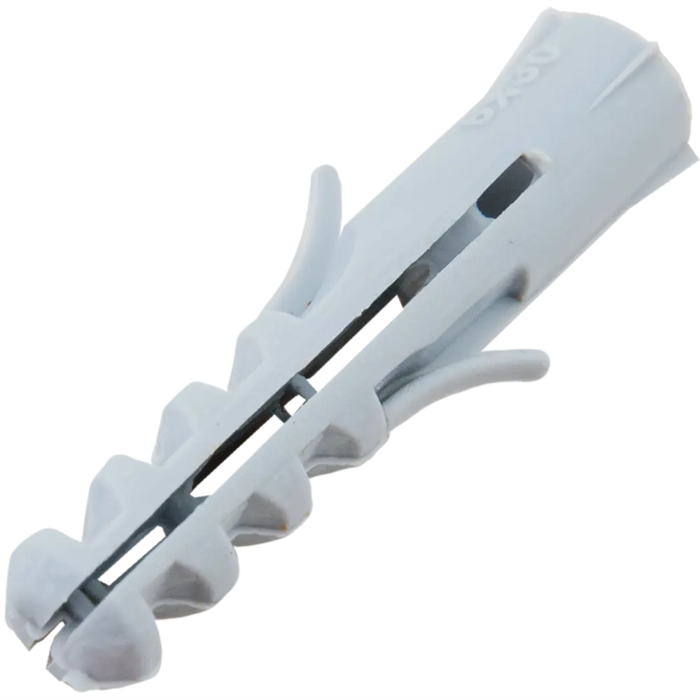 Дюбель с усами для полнотелых материалов 6х30 мм полипропилен цвет серый 200 шт НЕВСКИЙ КРЕПЕЖ STLM-2039945 - Вид №1