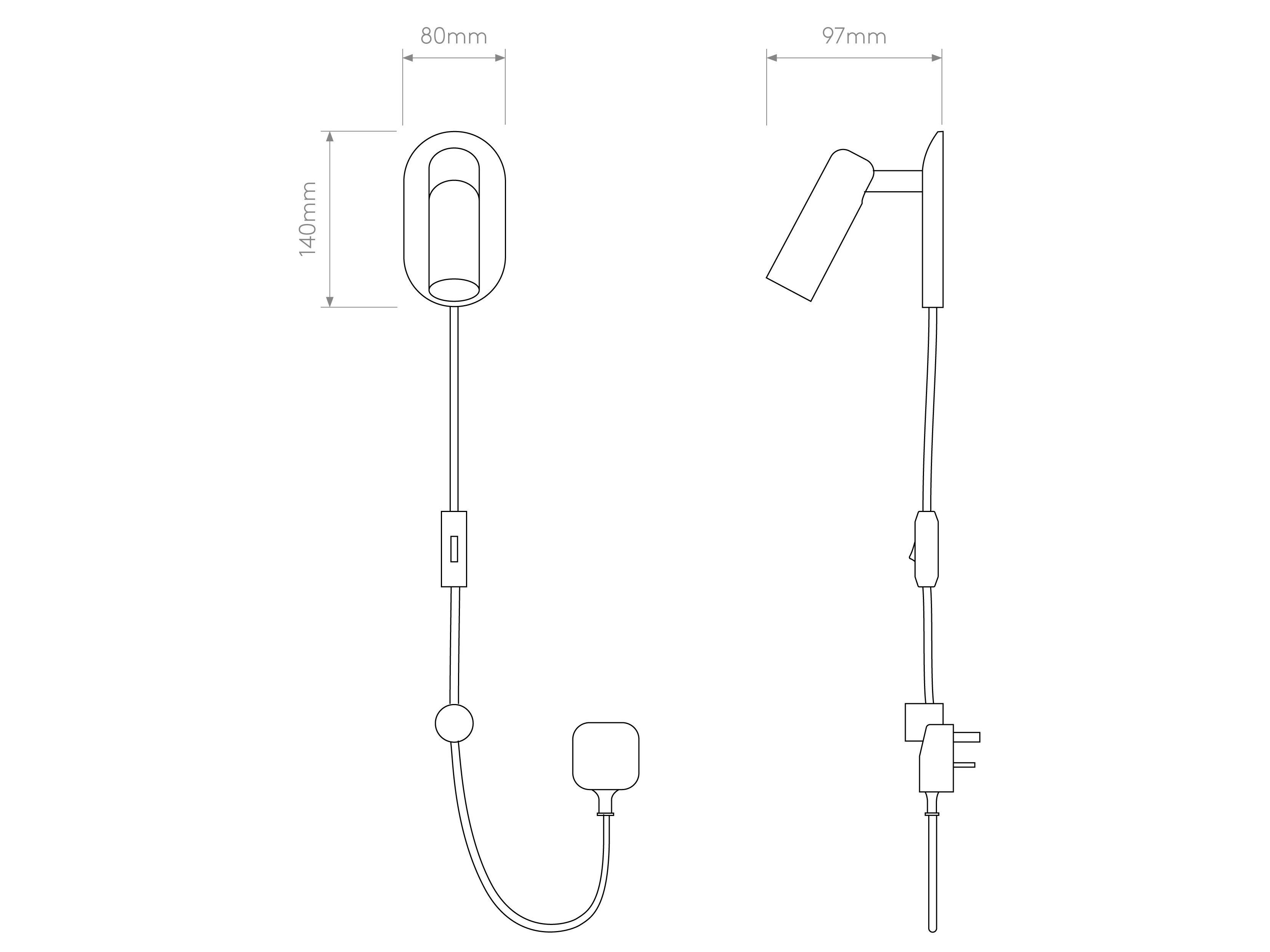 Регулируемая алюминиевая светодиодная лампа для чтения Astro Lighting GIO ARCH-00008697 - Вид №4