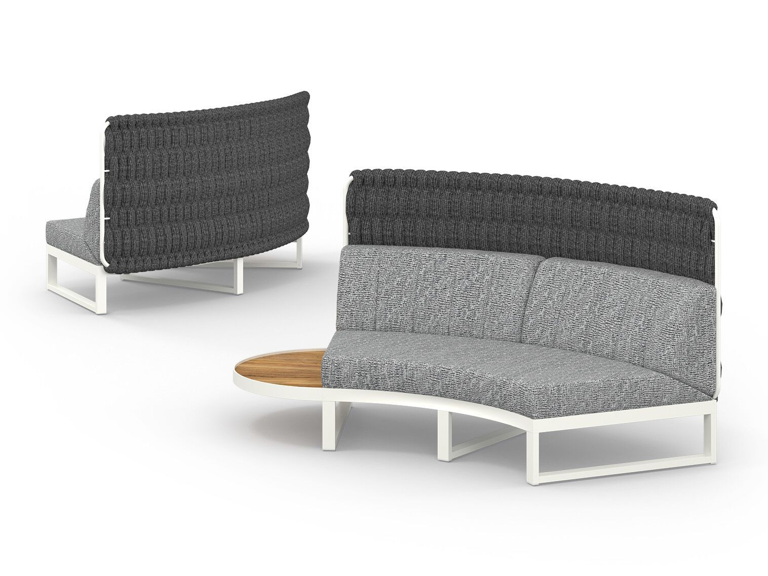 Модульный изогнутый садовый диван из ткани MAMAGREEN Munia ARCH-00141430 - Вид №4