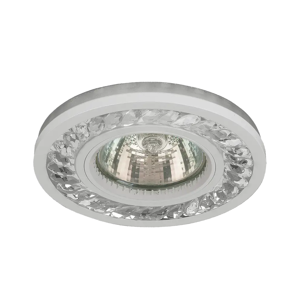Светильник точечный встраиваемый Elektrostandard 8355, MR16 с LED-подсветкой под отверстие 65 мм, 2 м², цвет прозрачный STLM-2177301 - Вид №1
