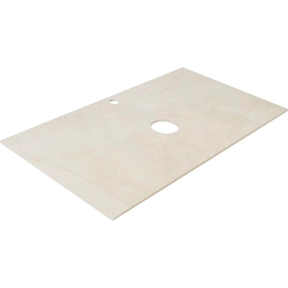 Столешница в ванную 80х45 см керамогранит цвет бежевый Santreyd Столешницы из керамогранита STLM-2109263 - Вид №1