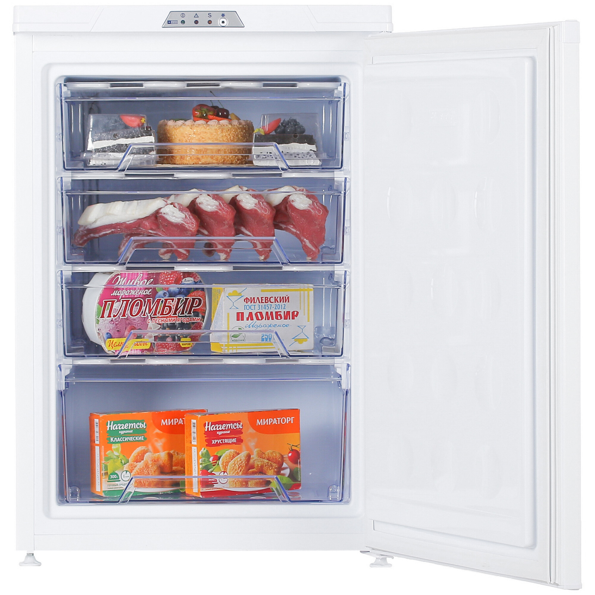 1229532 Морозильный шкаф  DON R-103 B белый STDN-0124689 - Вид №5