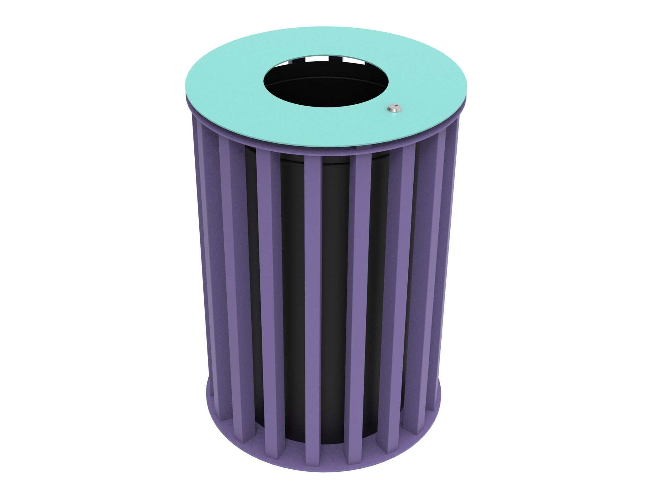 Оцинкованная стальная корзина для мусора с крышкой Lazzari Динамо ARCH-00087800 - Вид №25