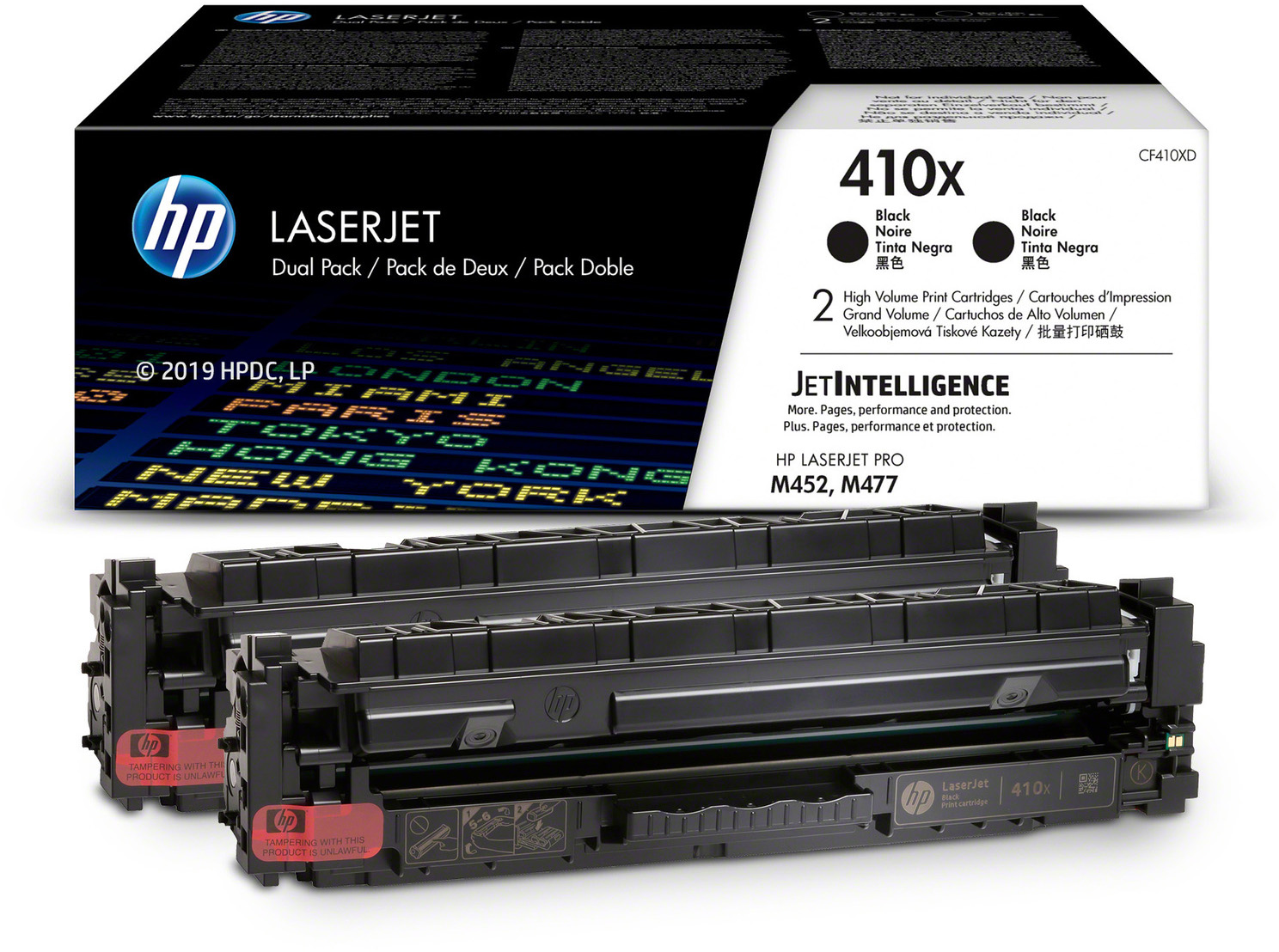 CF410XD 410x 2-pack high yield black original laserjet toner cartridges () HP Santreyd  - Вид №1
