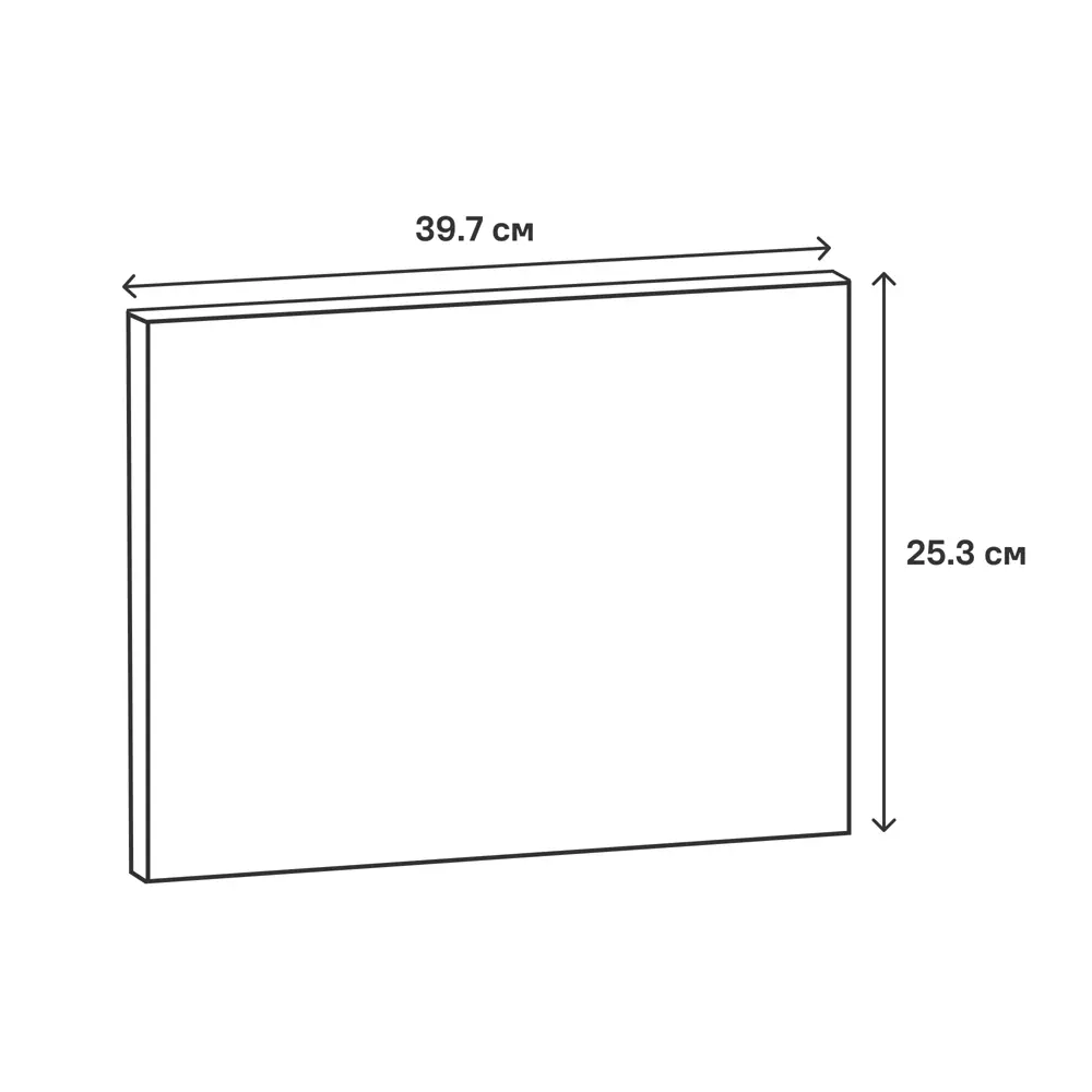 Фасад для кухонного ящика Берлин 39.7x25.3 см Delinia ID МДФ цвет серый STLM-2180869 - Вид №18