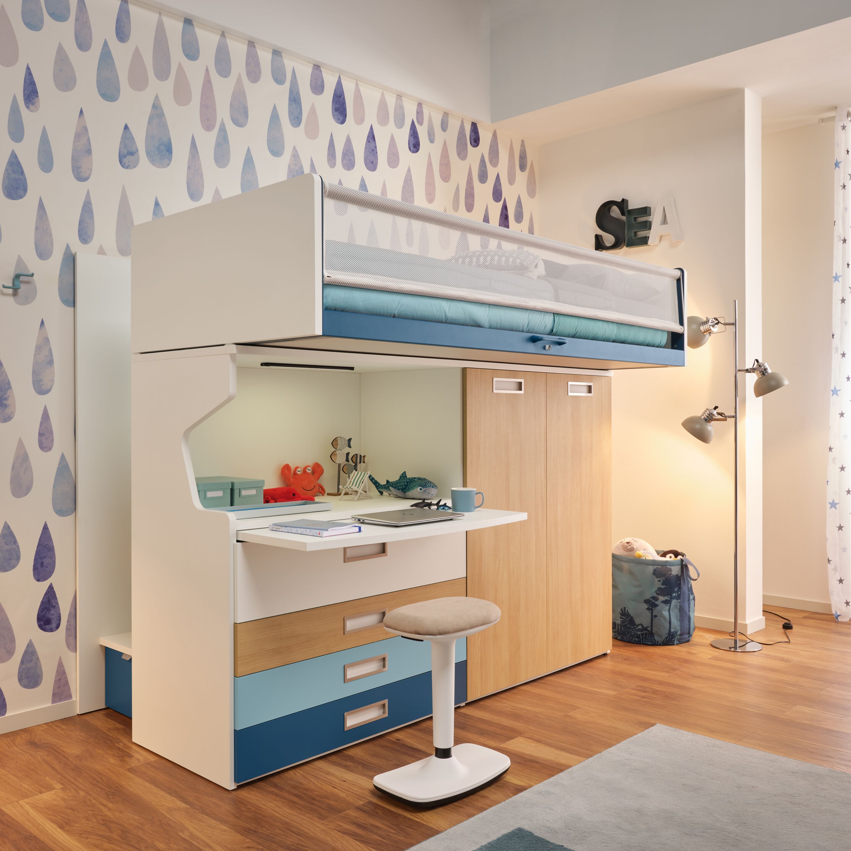 Состав с двухъярусной кроватью Level Smart Moretti Compact KC511 ARCH-00049355 - Вид №3