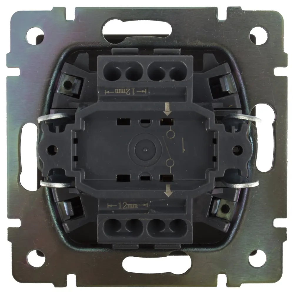 Выключатель встраиваемый Werkel 1 клавиша, цвет серо-коричневый STLM-2164835 - Вид №2