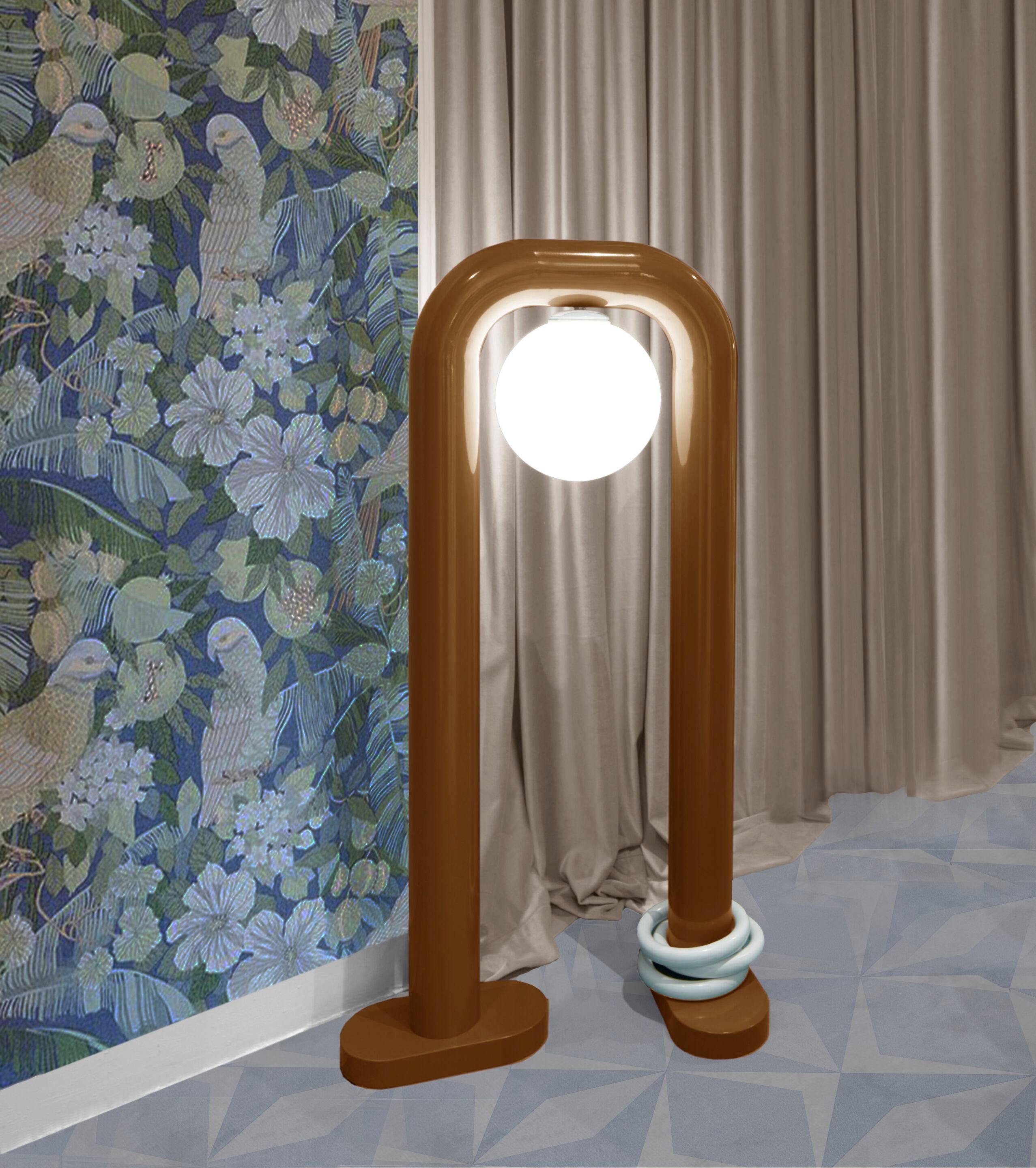 Металлический светодиодный торшер DOVAIN STUDIO ARCH-00060348 - Вид №7