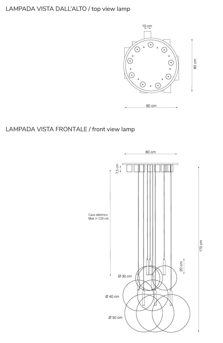 Окрашенный металлический светодиодный подвесной светильник RIFLESSI Led Loop ARCH-00058554 - Вид №2