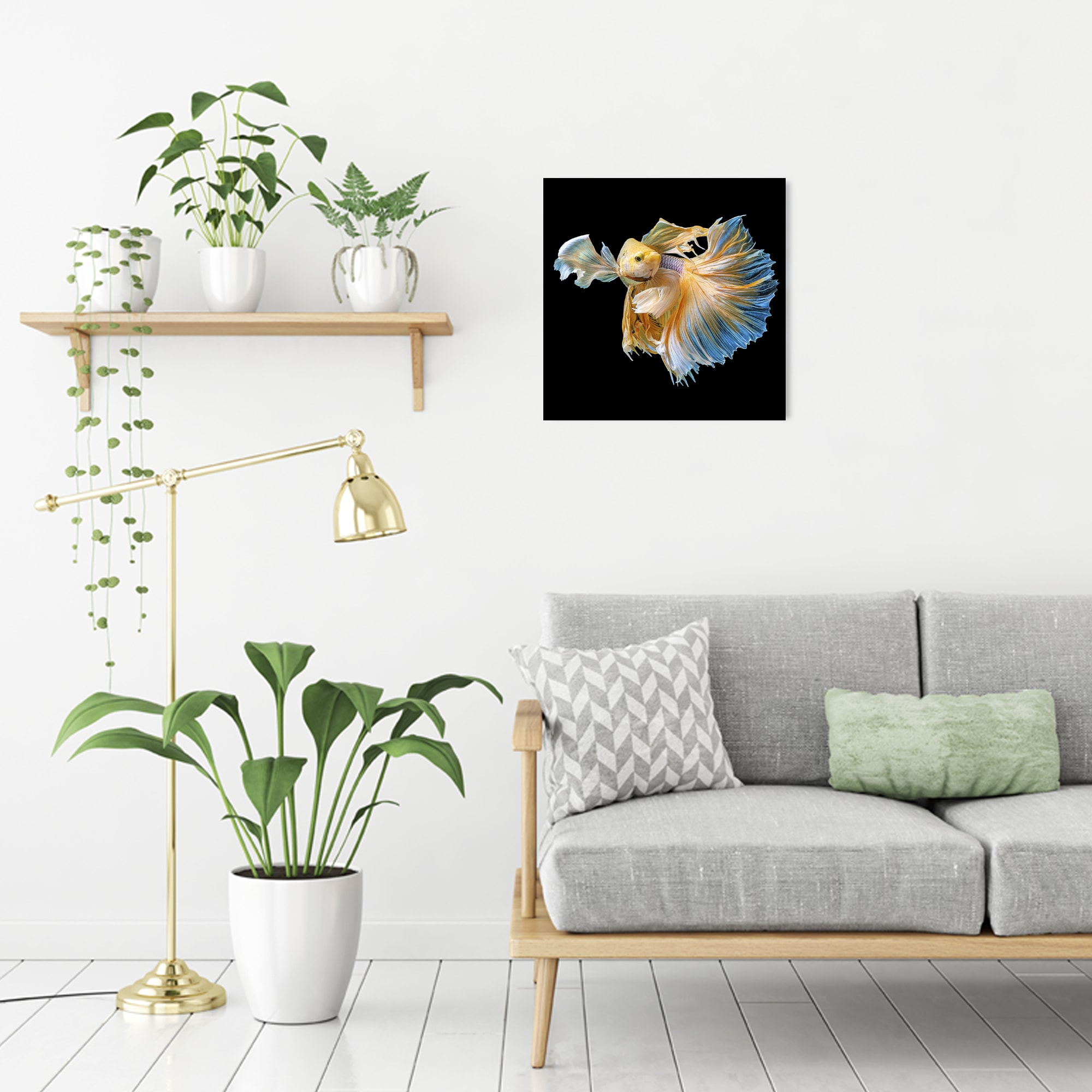 82523504 Картина на стекле «Рыба золотая» 40х40 см Santreyd  - Вид №4