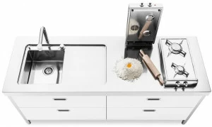 ALPES-INOX Отдельностоящий кухонный модуль из нержавеющей стали Liberi in cucina