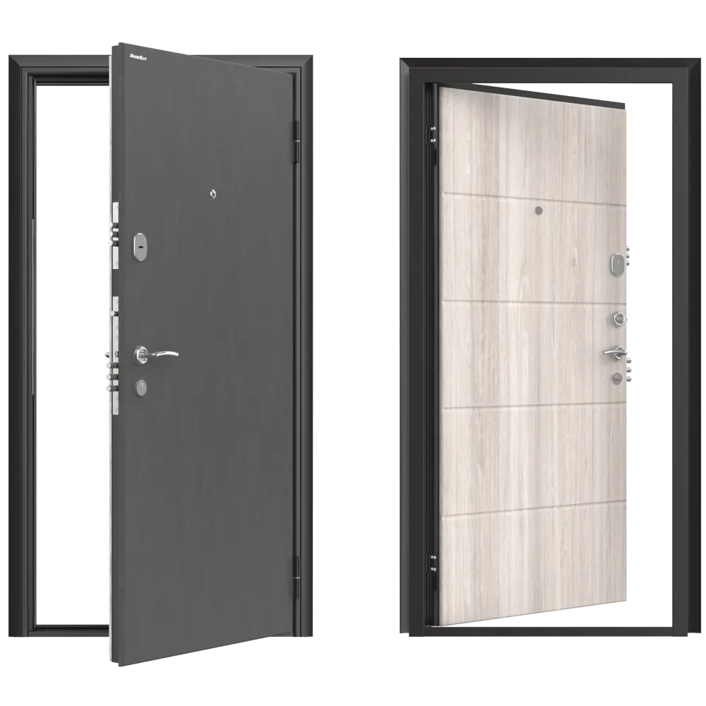 Дверь входная металлическая Премиум New 98x205 см правая дуб седой 85186900 STLM-2192855 DOORHAN  - Вид №1