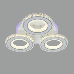 Люстра потолочная светодиодная «Flemoso» 23000-3/TL с пультом управления 10 м² регулируемый белый свет цвет белый