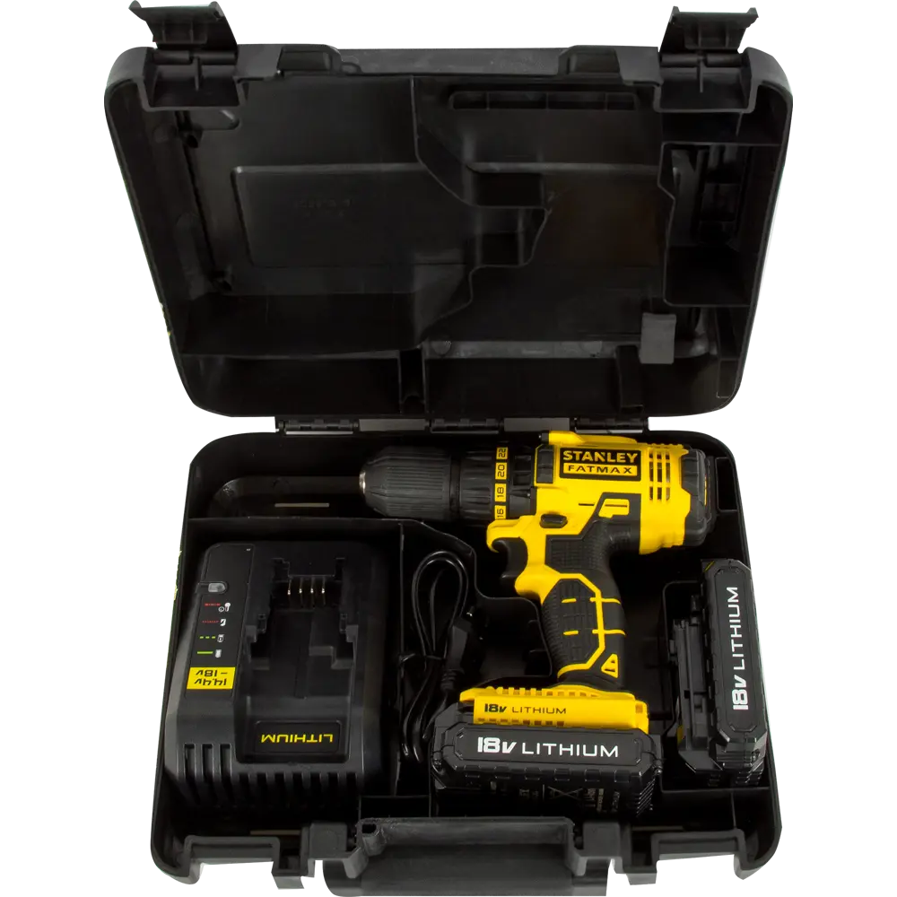Шуруповерт аккумуляторный Stanley Fatmax FMC601C2K, 18 В Li-ion 2х1.3 Ач STLM-2197218 - Вид №5