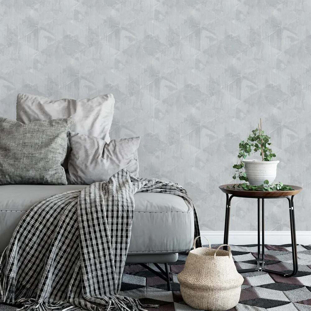 Erismann Monolit: Флизелиновые обои серого оттенка для стильного интерьера 89351219 STLM-0813589 - Вид №2