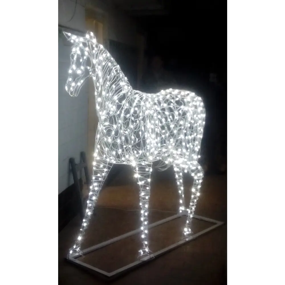 Электрическая светящиеся фигура Конь 400 LED 150x170x30 см теплый белый свет 86164081 STLM-2022643 LUMINE AJUR  - Вид №1