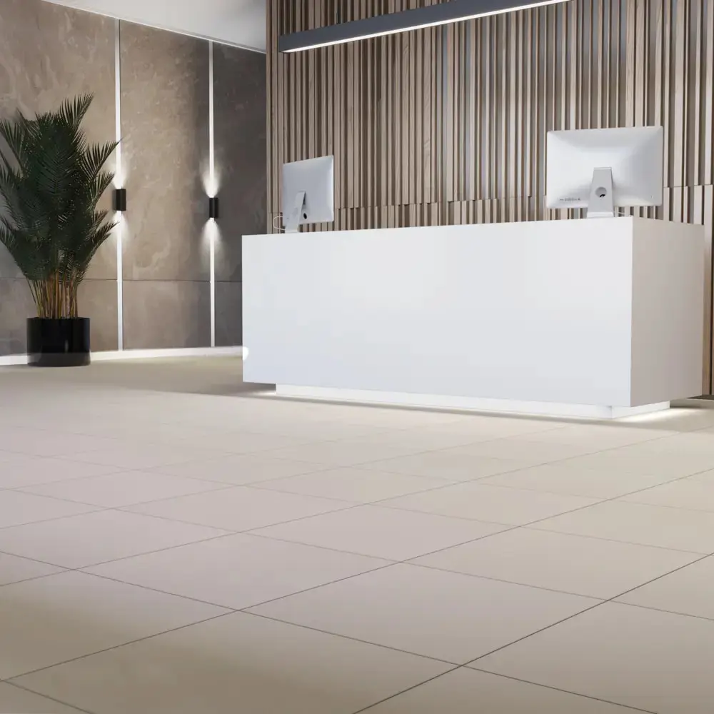 Глазурованный керамогранит Ecogres Экогамма EM01 60x60 см 1.44 м² неполированный цвет бежевый STLM-2048739