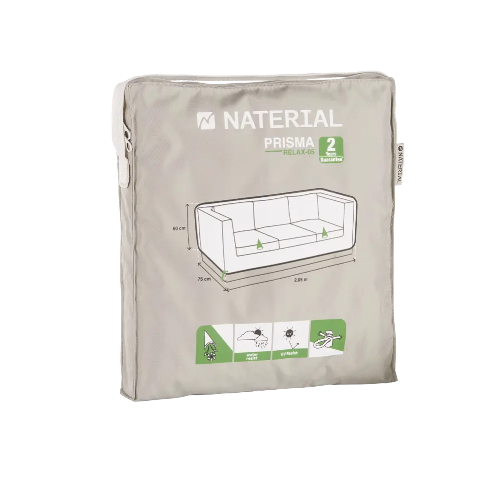 Защитный чехол для дивана Naterial 75x60x205 см полиэстер светло-серый STLM-2168281 - Вид №5