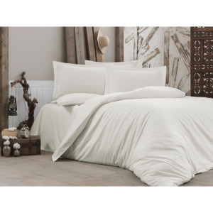 Комплект постельного белья ST7903, евро, хлопок, цвет белый NAPOLYON