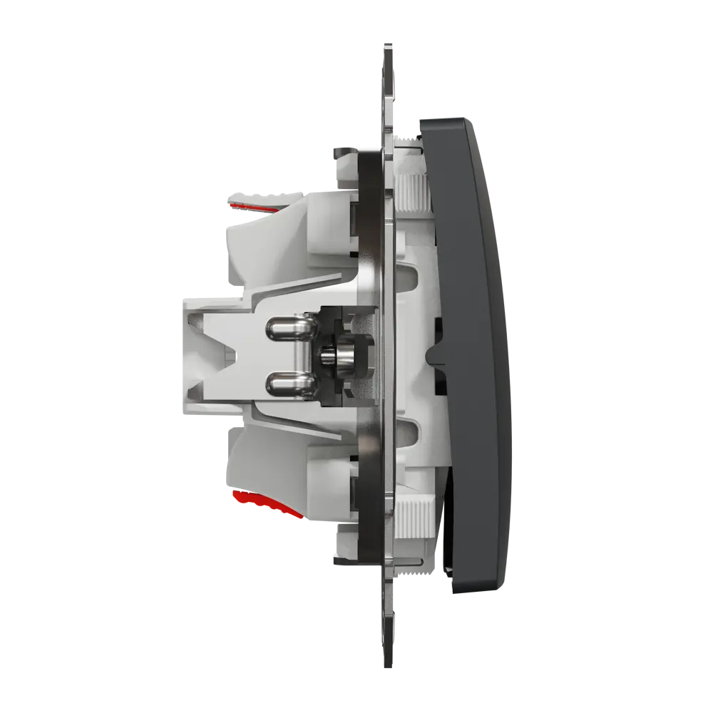 Переключатель перекрёстный встраиваемый Systeme Electric Sedna Design 1 клавиша, цвет антрацит Sedna Design Elements STLM-2204413 - Вид №3