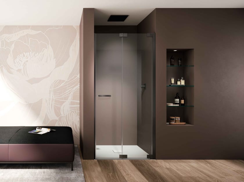 Стеклянная ниша душевая кабина с распашной дверью Provex Industrie E-Lite ARCH-00098005