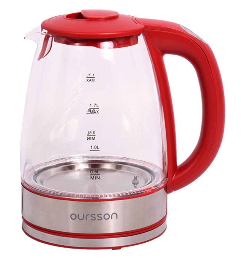9081579 Электрочайник Oursson KE1744GD/RD красный STDN-0057897