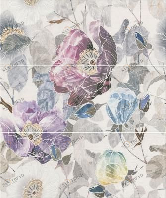 Линьяно Цветы, 3 части 20х50 Kerama Marazzi sun-id-328441