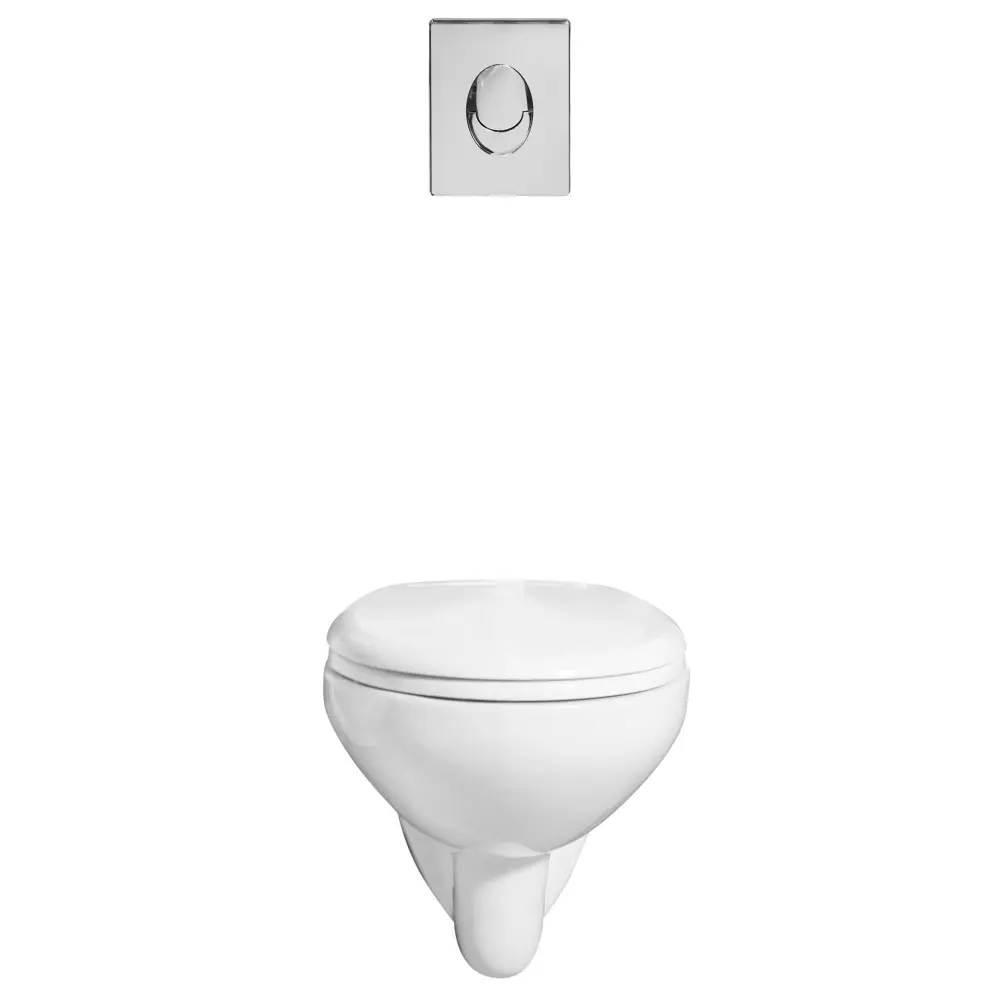 Комплект инсталляция Grohe Solido 5в1 39418000 с унитазом безободковым и кнопкой STLM-2140308 - Вид №3