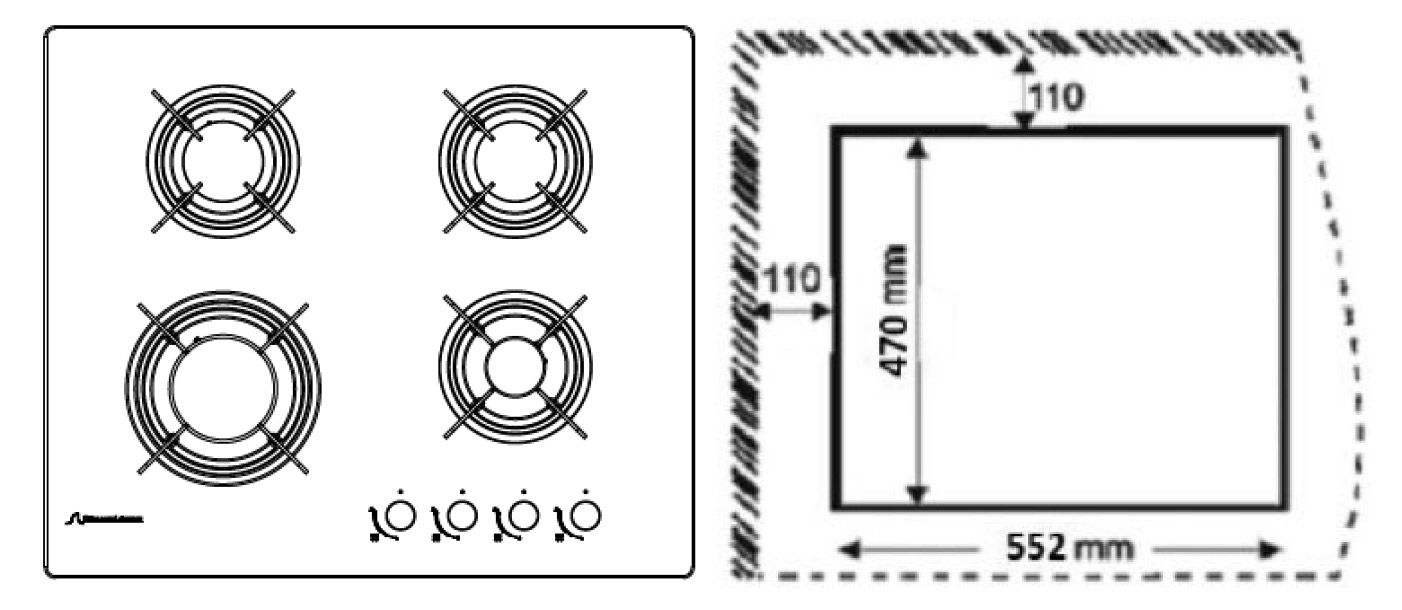 5329130 Газовая варочная поверхность Schaub Lorenz SLK GY6008 STDN-0053616 - Вид №6