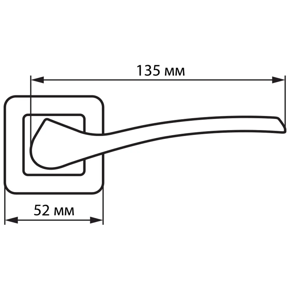 Ручки дверные на розетке Palladium Nexus 20, цвет белый STLM-2197235 - Вид №4